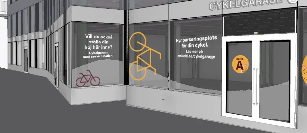 Visionsbild för ett cykelgarage